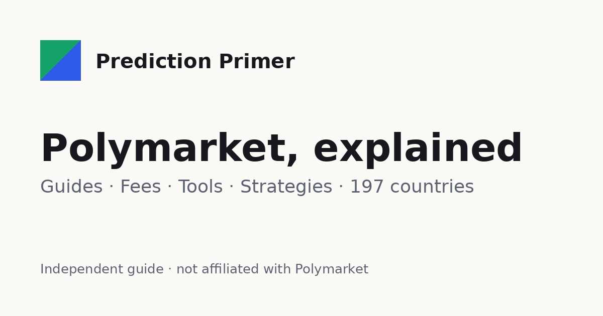 Polymarket prediction market interface showing binary outcome shares, price discovery between $0 and $1, and order placement controls